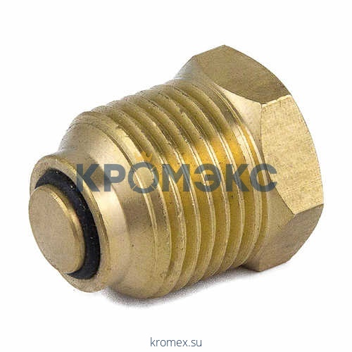 Клапан отсечной латунь 5009 для манометра/термоманометра 1/4"х1/2" ВР/НР Aquasfera 5009-01