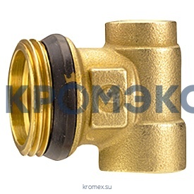 Элемент концевой латунь R591D 1"x /2"x3/8" для коллектора Giacomini R591DY005