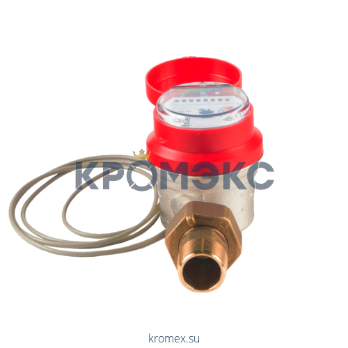 Счётчик г/в и х/в крыльчатый одноструйный ОСВУ ДГ "Нептун" Ду 40 Ру16 120С L=190мм резьба импульсный В/К ПК ПРИБОР 05-40-03