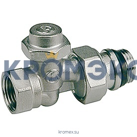 Клапан запорный для радиатора R715TG Ду 20 Ру16 ВР прямой Giacomini R715X034