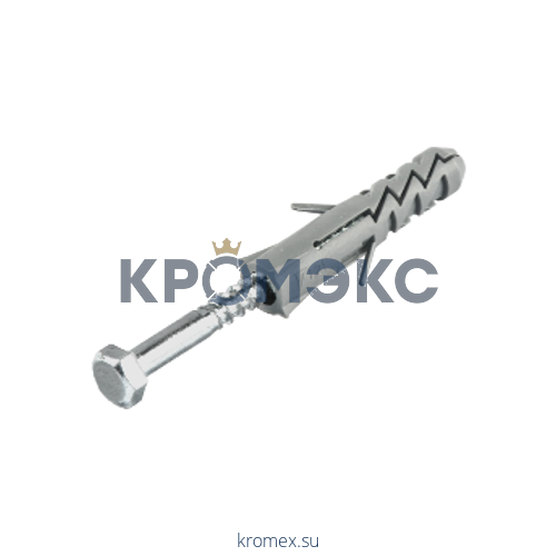 Шуруп с шестигранной головкой D6х60/10х50 с дюбелем