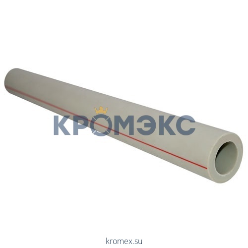 Труба PP-R серая Дн 75х12,5 Ру20 SDR6 Т<80С L=4м VALFEX 10102075Г