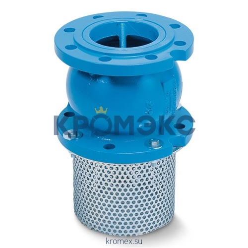 Клапан обратный чугун осевой CC3241 Ду 125 Ру16 Тмакс=100 оС фл диск чугун с приемной сеткой Tecofi CC3241-0125