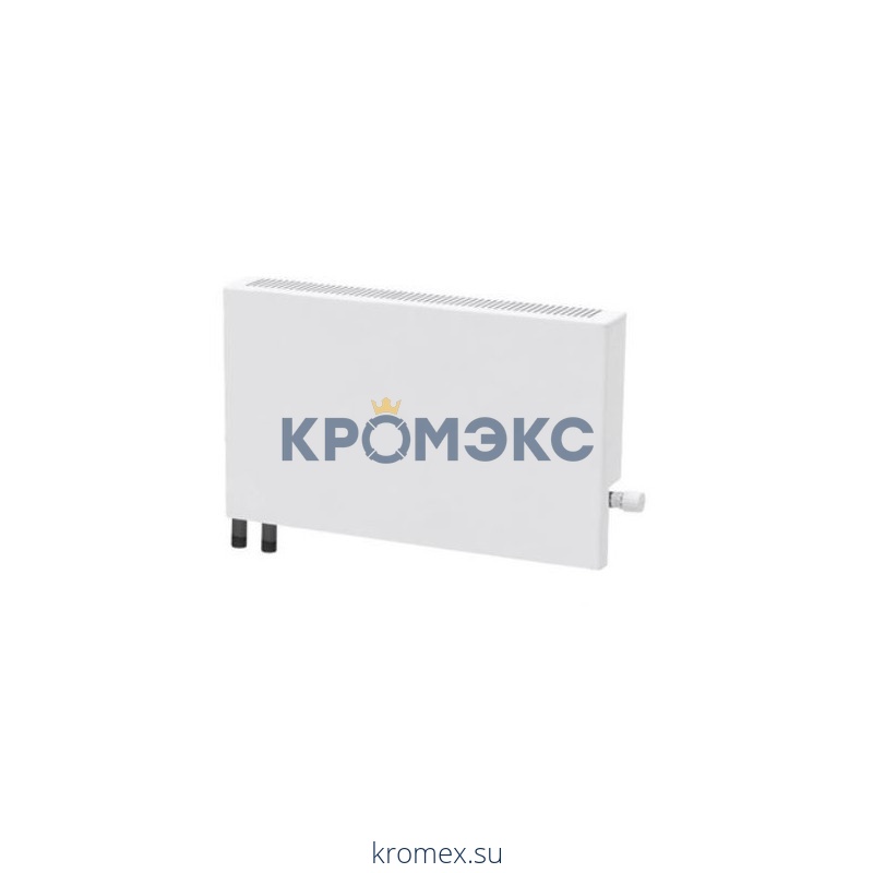 Конвектор настенный концевой Универсал ТБ НП КСК 20 (малой глубины) 0.655кВт двухтр с т/клапаном (угл) Danfoss 013G2152 ниж/п ВР 1/2" ТЗПО