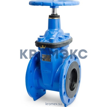 Задвижка чугун VOC4241C аналог МЗВ обрезиненный клин Ду 500 Ру16 до +110 фл Tecofi VOC4241C-08EP0500