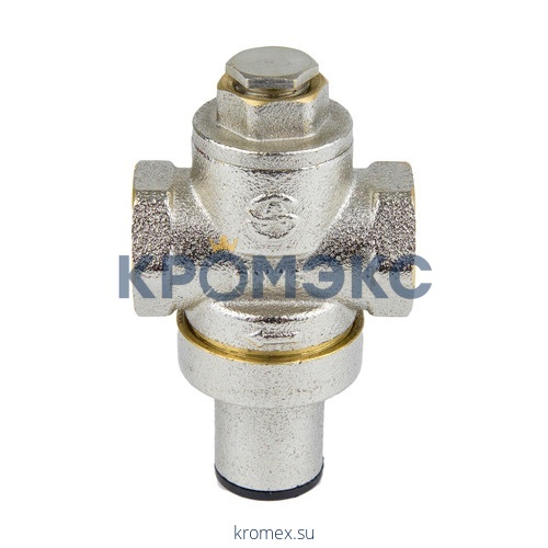 Регулятор давления поршневой латунь 2002-02 Ду 20 Ру16 G3/4" ВР Рн=1 - 6бар с вых. под маном. Aquasfera 2002-02