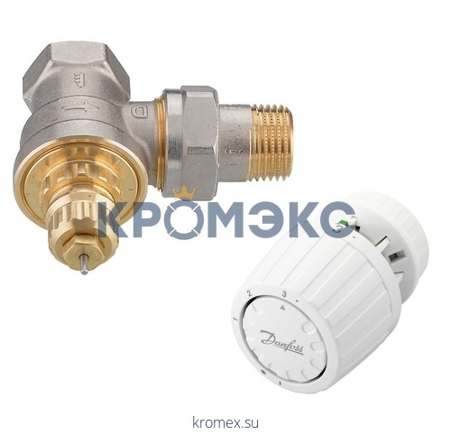 Комплект термостатический RTR-G/RTR 7090 газ/нап для однотр Ду 15 Ру16 угловой клипс RTR (RA) 5-26oC Danfoss 013G2183