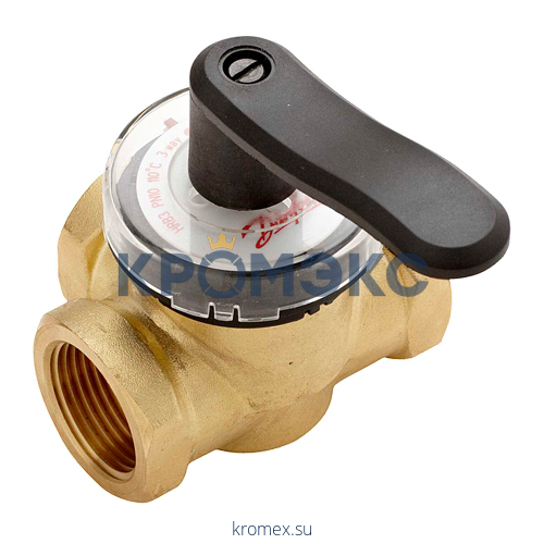 Клапан регулирующий латунь HRB3 поворотный Ду 15 Ру10 ВР Kvs=4м3/ч Danfoss 065Z0398