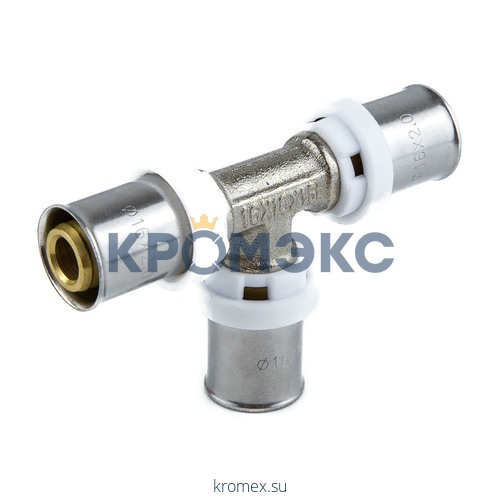 Тройник МП латунь никель пресс 8009 Дн 32 ГОСТ 32415-2013 Aquasfera 8009-04