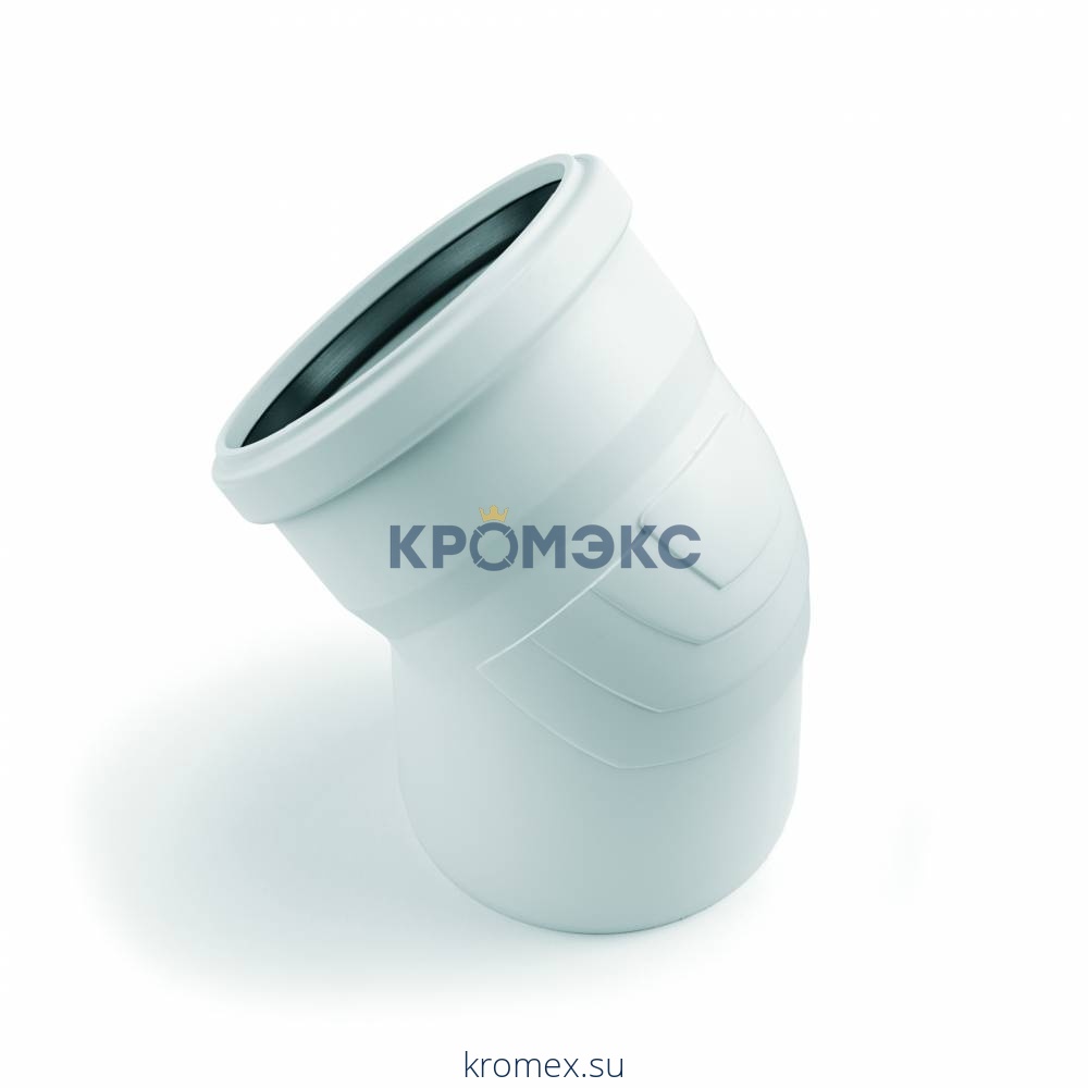 Отвод PP-H бесшумный белый RAUPIANO PLUS Дн 40х87гр б/нап в/к Rehau 11230941001