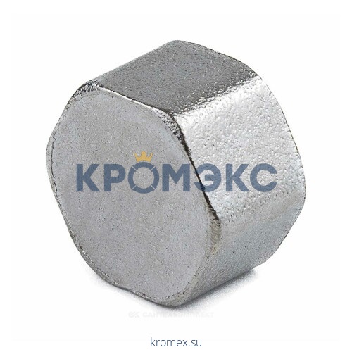 Заглушка латунь никель Ду 25 (1") ВР LD LD.67.504.20