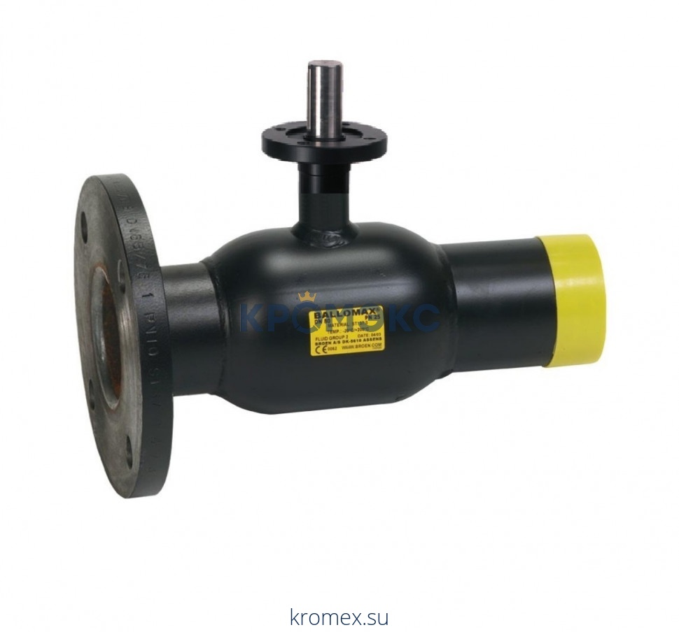 Кран шаровой сталь Ballomax КШТ 61.104 Ду 200 Ру25 фл/под привар под эл/привод BROEN КШТ 61.104.200.Б.25