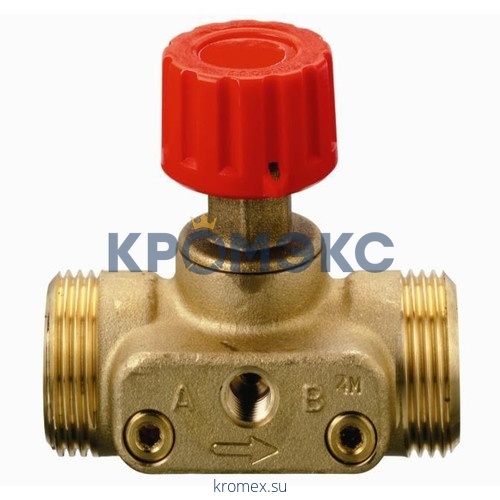 Клапан запорный ручной латунь CDT Ду 15 Ру16 ВР Kvs=1.6м3/ч б/ниппелей Danfoss 003Z7691