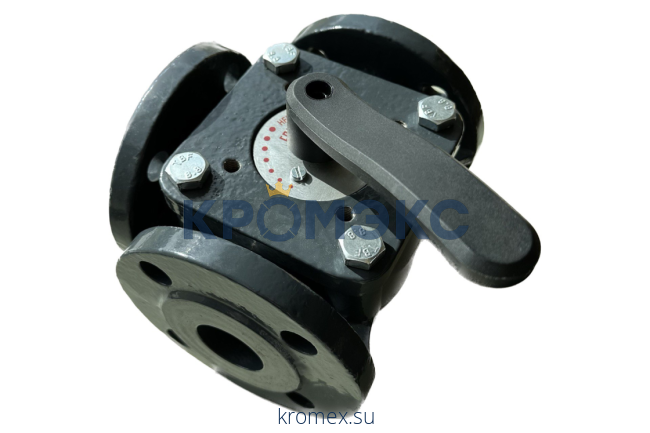 Клапан регулирующий поворотный HFE-3R DN 65 PN 6, Kvs 90 м³/ч, Тmax = 110 °С, ф/ф, корпус-чугун, Ридан 065Z0433R