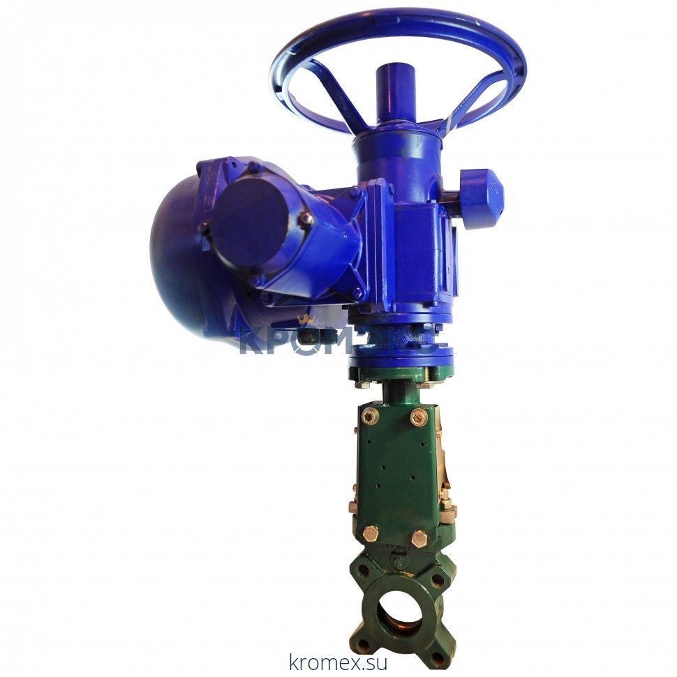 Задвижка шиберная односторонняя чугун VG3400-U04NI Ду 50 Ру10 межфл с эл/приводом Auma SA07.6 уплотнение: нитрил Tecofi VG3400-U04NI0050