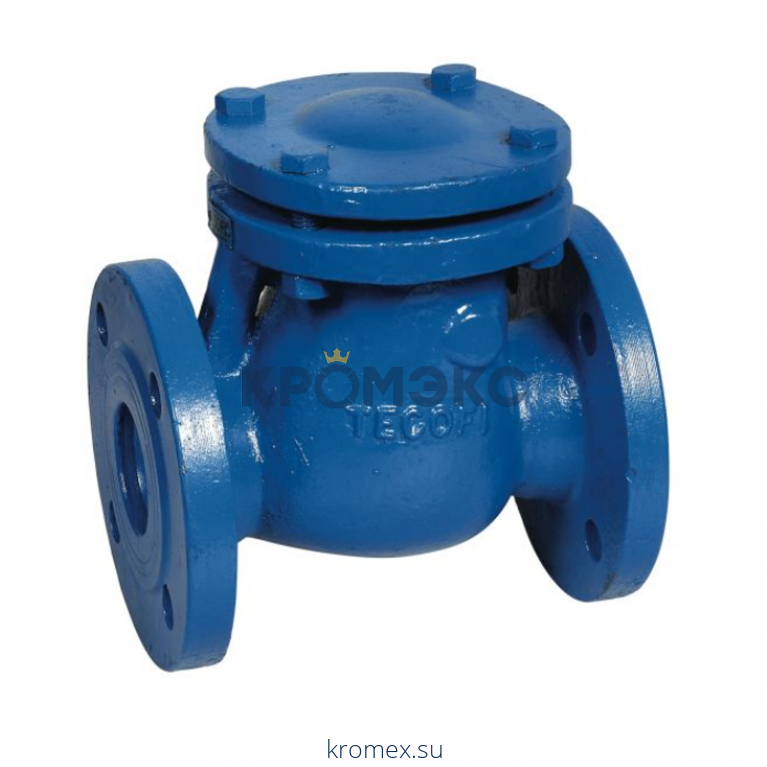 Клапан обратный чугун поворотный CB3240PN16 Ду 150 Ру16 Тмакс=150 оС фл тарелка чугун Tecofi CB3240PN16-0150
