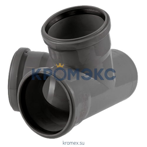 Крестовина PP-H 2-плоскостная серая HT HTED Дн 110х110х110х67гр б/нап в/к Ostendorf 115920