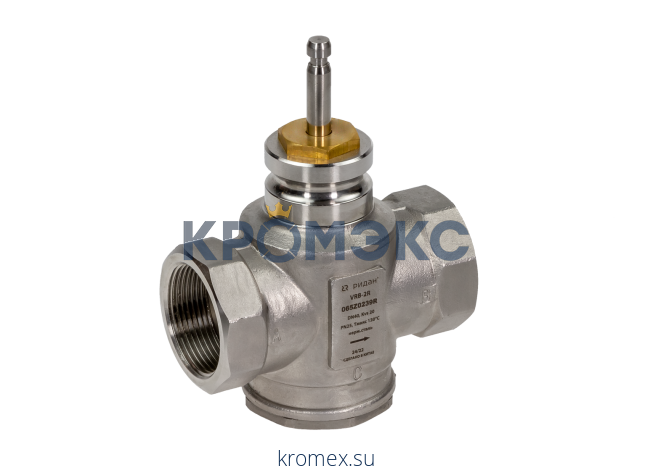Двухходовой регулирующий клапан VRB-2R DN 25 PN 25, Kvs 8 м³/ч, с внутренней резьбой, нерж. сталь, Ридан 065Z0237R