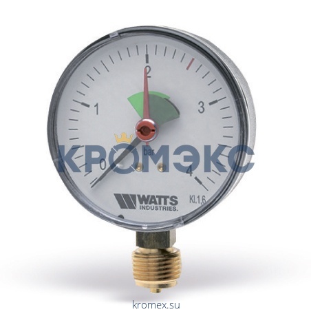 Манометр F+R201 радиальный Дк50мм 0-4 бар G1/4" Watts 10007375