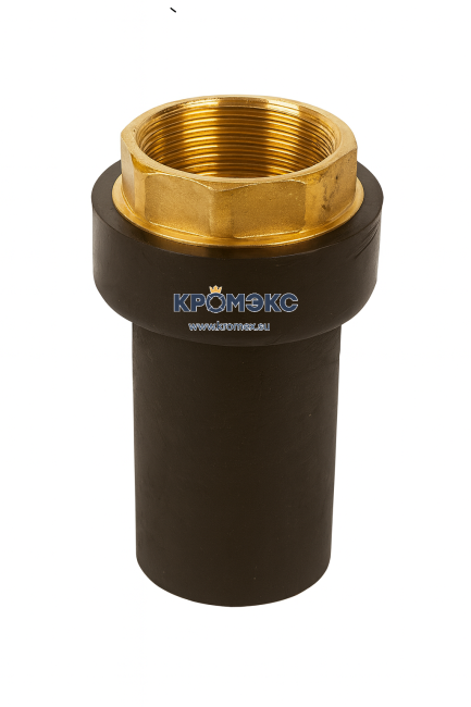 Переход ПЭ-латунь 90 х 3" ВР SDR 11 с внутренней резьбой