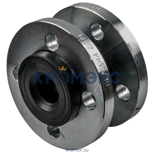 Компенсатор резиновый антивибрационный EPDM DI7240N Ду 125 Ру10/16 фл L=170мм Tecofi DI7240N-0125 сжатие/растяжение 19/12