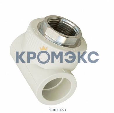 Тройник PP-R комбинированный под ключ белый ВР Дн 50х1 1/2" RTP (РосТурПласт) 10751 ..