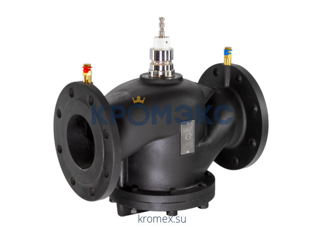 Комбинированный балансировочный клапан-ограничитель расхода AQF-R DN100 PN16, диапазон настройки=13000-48000 л/ч, Tmax 110 °С, ф/ф, с измерительными ниппелями, с изменяемой настройкой, корпус-чугун, Ридан 003Z1975R