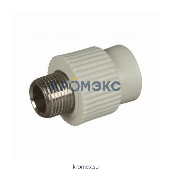 Муфта PP-R комбинированная серая НР Дн 20х3/4" VALFEX 10130120Г Муфта PP-R комбинированная серая НР Дн 20х3/4" VALFEX 10130120Г