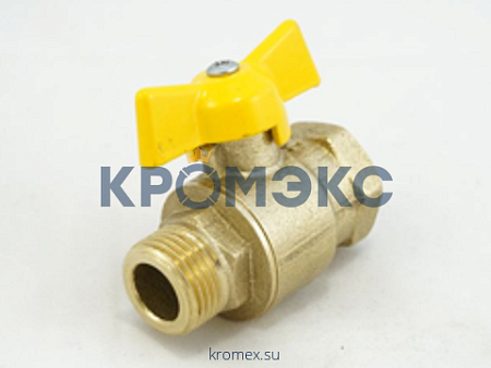 Кран шаровой латунь газ 11б27п4 Ду 15 Ру16 ВР/НР полнопроходной бабочка Цветлит ZW10038 Кран шаровой латунь газ 11б27п4 Ду 15 Ру16 ВР/НР полнопроходной бабочка Цветлит ZW10038