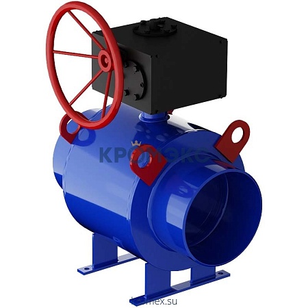 Кран шаровой сталь 11с67п Ду 350 Ру25 п/привар с редуктором полнопроходной Маршал ЦП.00.3.025.350 Кран шаровой сталь 11с67п Ду 350 Ру25 п/привар с редуктором полнопроходной Маршал ЦП.00.3.025.350