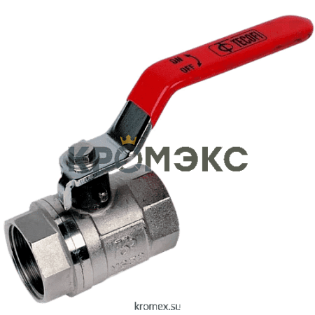 Кран шаровой латунь никель BS1143 Ду 32 Ру25 ВР полнопроходной рычаг Tecofi BS1143-0032 Кран шаровой латунь никель BS1143 Ду 32 Ру25 ВР полнопроходной рычаг Tecofi BS1143-0032