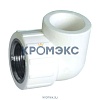 Угольник PP-R комбинированный белый ВР Дн 25х3/4" VALFEX 10125025