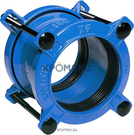 Муфта "Supa Universal» не устойчивая к растягивающим нагрузкам для труб из ПВХ, чугуна, стали и азбестоцемента серия 601 DN200 PN16 (218-242) AVK Муфта "Supa Universal» не устойчивая к растягивающим нагрузкам для труб из ПВХ, чугуна, стали и азбестоцемента серия 601 DN200 PN16 (218-242) AVK