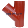 Тройник чугун SML Ду 125х125х45гр б/растр FP PREIS 10035