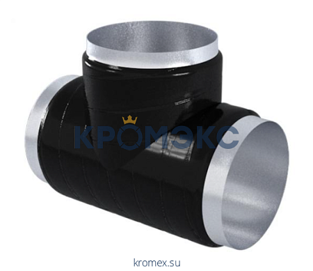 Тройник 100х6 в ВУС изоляции Тройник 100х6 в ВУС изоляции