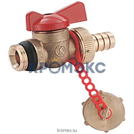 Кран шаровой латунь сливной R608D Ду 15 Ру10 НР/штуц G1/2" бабочка с заглушкой Giacomini R608DY113 Кран шаровой латунь сливной R608D Ду 15 Ру10 НР/штуц G1/2" бабочка с заглушкой Giacomini R608DY113