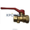Кран для манометра шаровой латунь 11Б27п11 Ду 15 Ру16 ВР G1/2"-М20х1,5 с рукояткой без фланца вода/пар ВИПРА КШМ-05.00.000-01