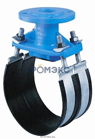 Седелка для врезки в трубопровод Ду 150 (Дн 159-170) с фланцем Ду 50 Седелка для врезки в трубопровод Ду 150 (Дн 159-170) с фланцем Ду 50