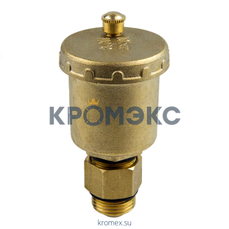 Воздухоотводчик автоматический латунь 5001 Ду 15 Ру10 G1/2&quot; НР с клап Aquasfera 5001-01