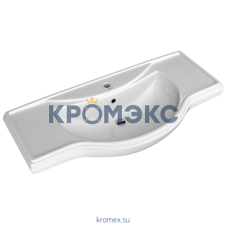 Умывальник мебельный Классик 105 белый Kirovit (Кировская керамика)