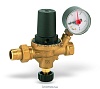 Клапан подпиточный мембранный латунь ALIMAT ALM Ду 15 Ру10 G1/2" ВР/"американка" Рн=0,3 - 4бар с манометром и обратным клапаном Watts 10025851