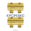 Группа коллекторная латунь FHF-B 1" ВР/ВР 2 вых 3/4" НР под евроконус Danfoss 088U0542