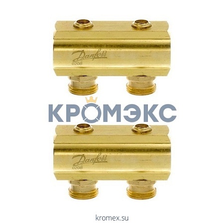 Группа коллекторная латунь FHF-B 1" ВР/ВР 6 вых 3/4" НР под евроконус Danfoss 088U0546 Группа коллекторная латунь FHF-B 1" ВР/ВР 6 вых 3/4" НР под евроконус Danfoss 088U0546