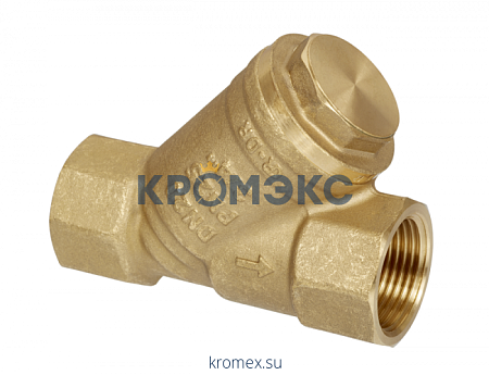 Фильтр сетчатый с пробкой FVR-R DN 25 PN 25, Т= 130 °С, ВР, латунь, Ридан 065B8237R