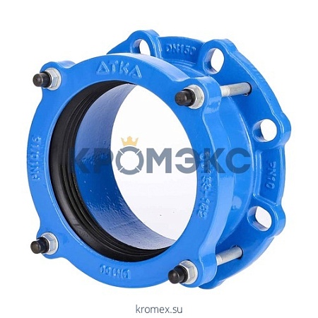 Муфта чугун соединительная Ду 600 (Дн 630-647) Ру16 L=105мм ПФРК Муфта чугун соединительная Ду 600 (Дн 630-647) Ру16 L=105мм ПФРК