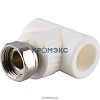 Тройник PP-R комбинированный белый с накидной гайкой Дн 32х1 1/4" RTP (РосТурПласт) 17065
