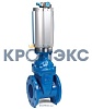 Задвижка AVK клиновая, фланцевая, короткая с пневмоприводом Festo типа DLP серия 715/30 DN65 PN10/16