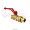 Кран шаровой латунь 11Б27фт1М Ду 20 Ру16 ВР/"американка" полнопроходной рычаг VALFEX VF.225.LR1.034