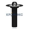 Воронка кровельная с вертикальным выпуском Дн 110 с листвоуловителем, прижимным фланцем из нержавеющей стали, электрообогревом Татполимер ТП-01.100/6-Э