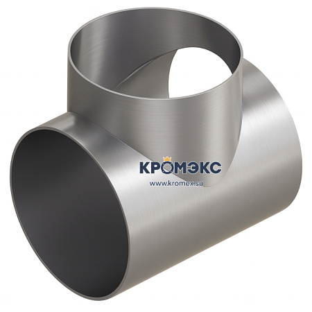 Тройник стальной 1020x22-1020х14 ОСТ 34 10.762-97 равнопроходный сварной Тройник стальной 1020x22-1020х14 ОСТ 34 10.762-97 равнопроходный сварной